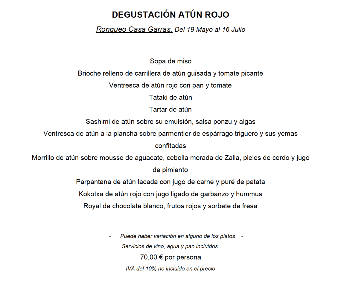 RONQUEO ATÚN ROJO CASA GARRAS